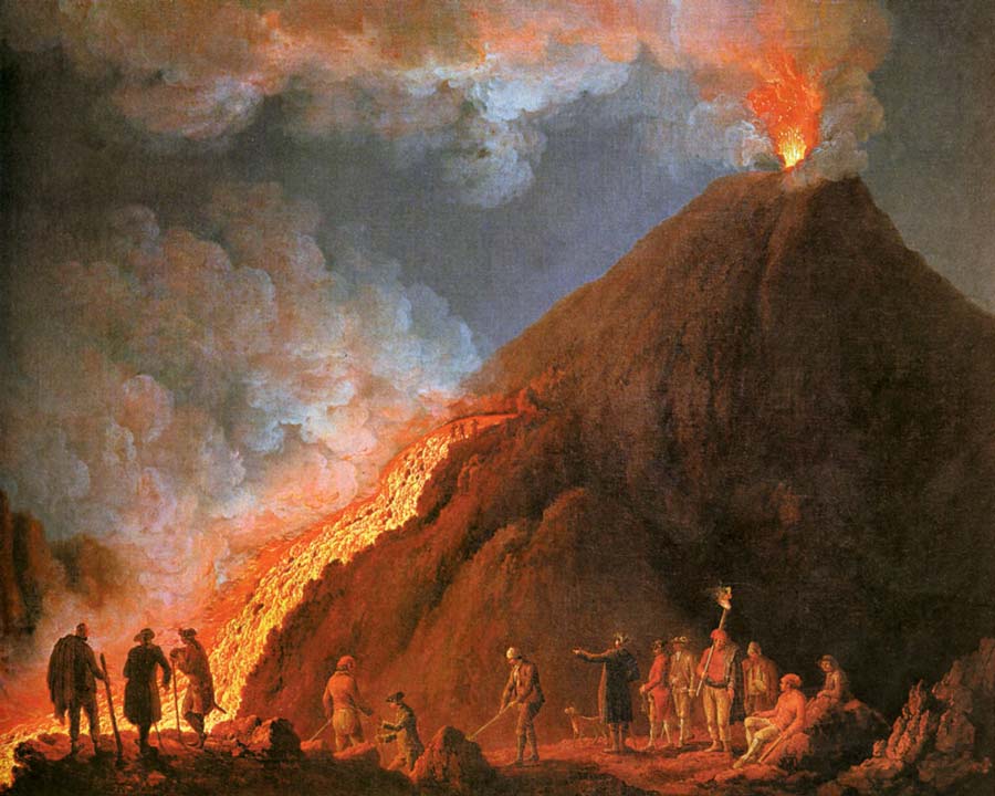 Jacob Philipp Hackert, Erupción del Vesubio en 1774