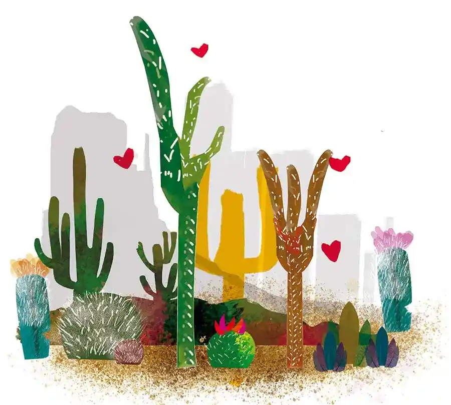 Entre cactáceas: la vida de Helia Bravo